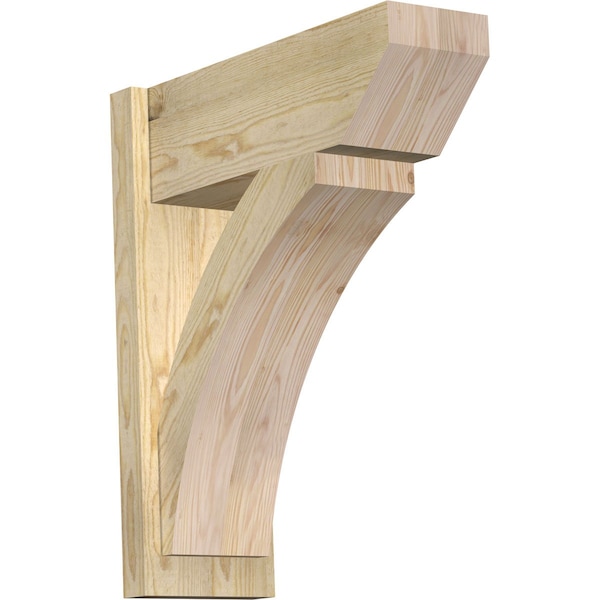 Ekena Millwork Thorton Slat Rough Sawn Outlooker, Douglas Fir, 8"W x 22"D x 26"H OUT08X22X26THR06RDF - main